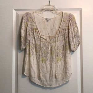 ✨LIKE NEW! Boho A&E quarter sleeve blouse